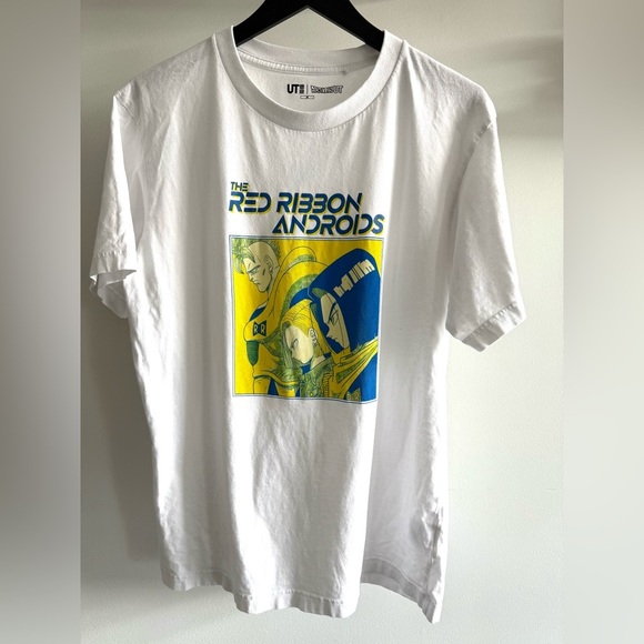 Uniqlo Unisex White Graphic Tee - Red Ribbon Androids - Picture 3 of 5